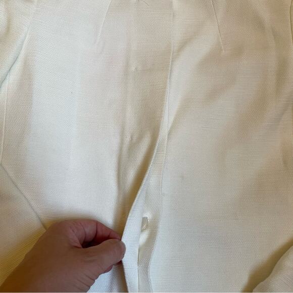 MaxMARA white hidden button blazer SIZE 4 - Picture 6 of 11